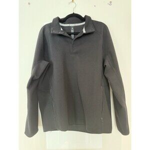 LULULEMON Cream Textured Spacer Anorak Quarter Button Pullover Sweatshirt Size L